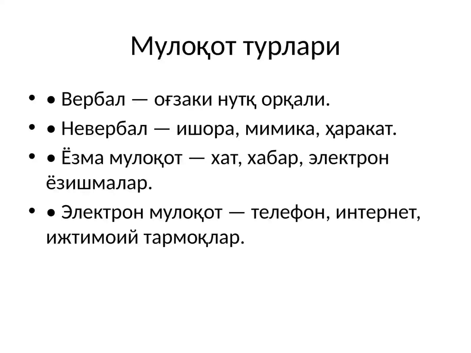 Мулоқот ҳақида 4