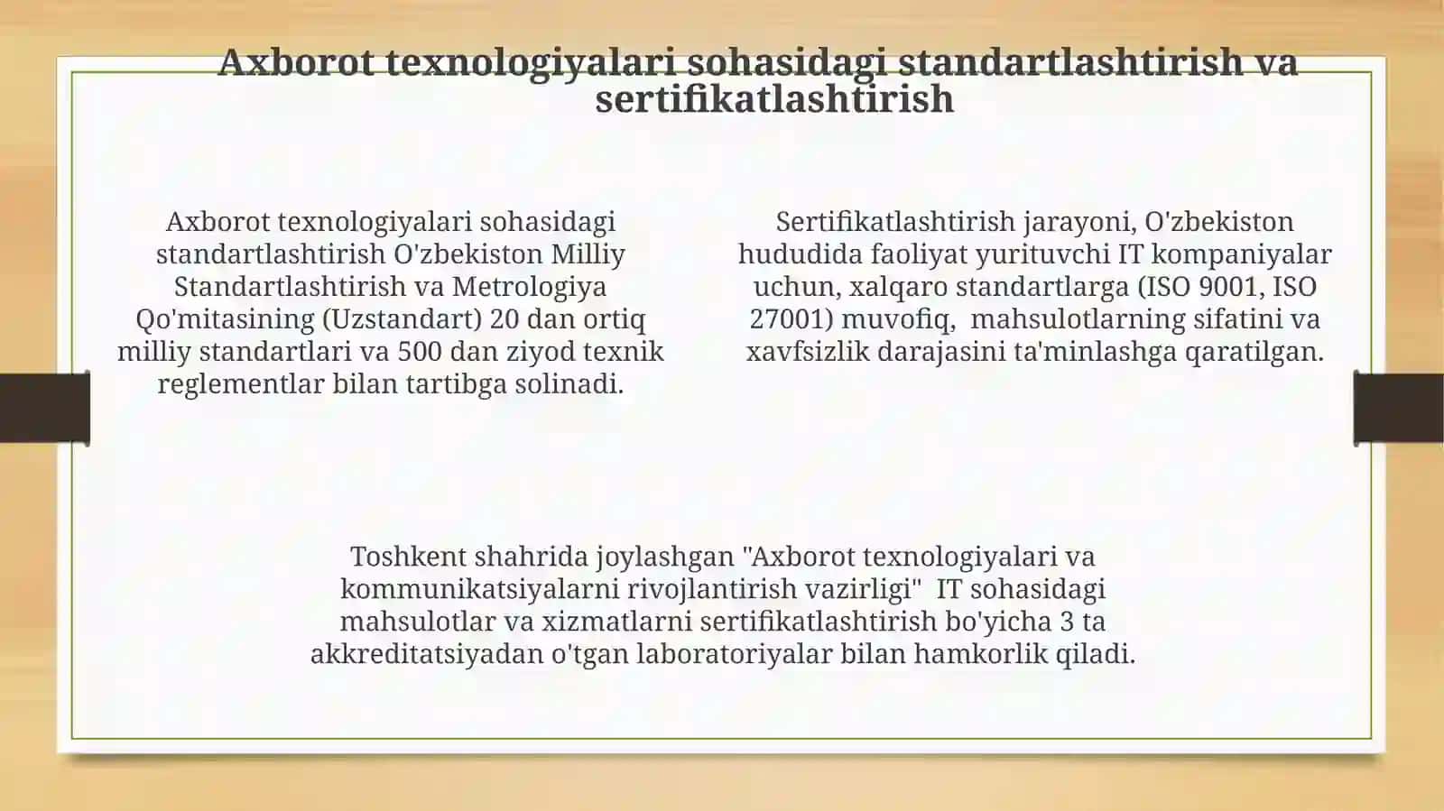 Axborot-kommunikatsiya texnologiyalari sohasidagi huquqiy me'yoriy hujjatlar 4