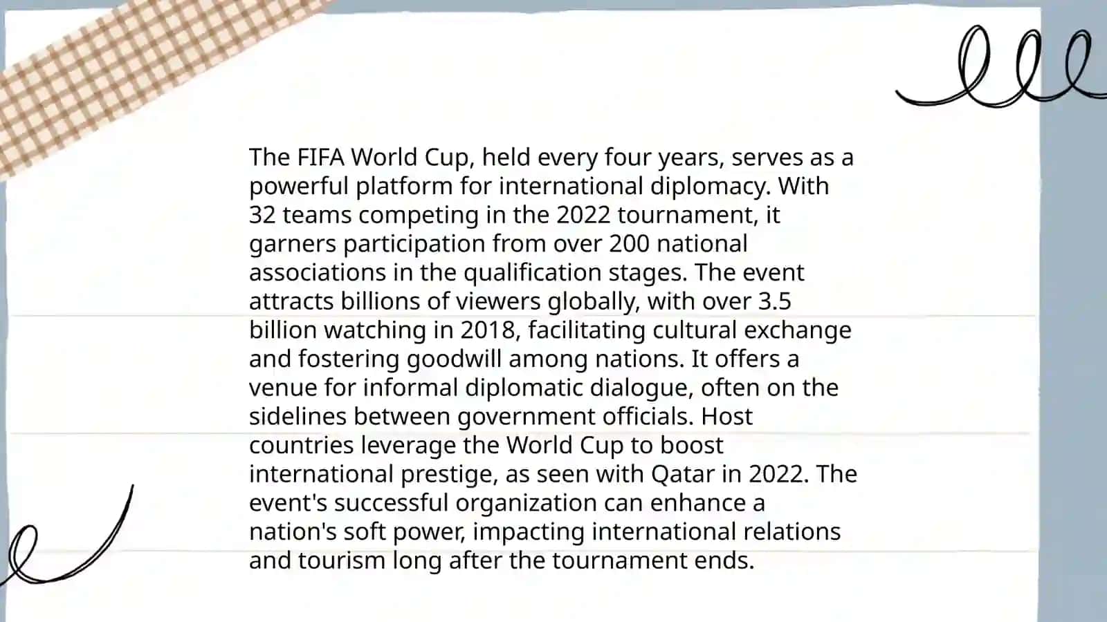The Olympic Games and Global Unity 4