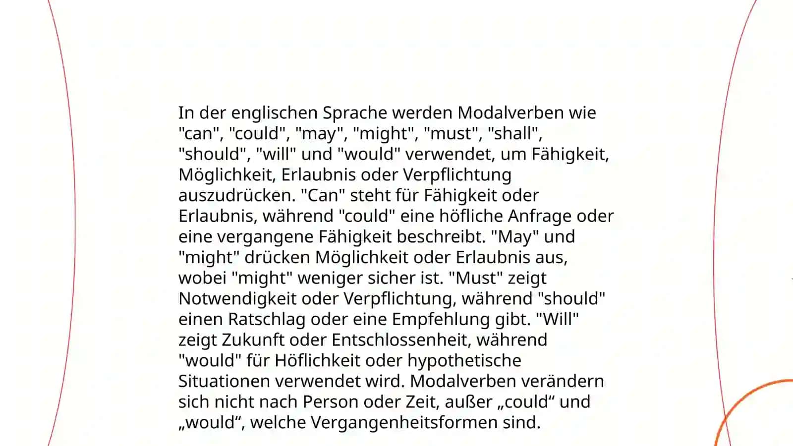 Modalverben im Englischen 4