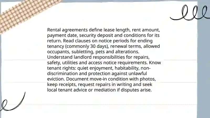 Finding and choosing accommodation 4