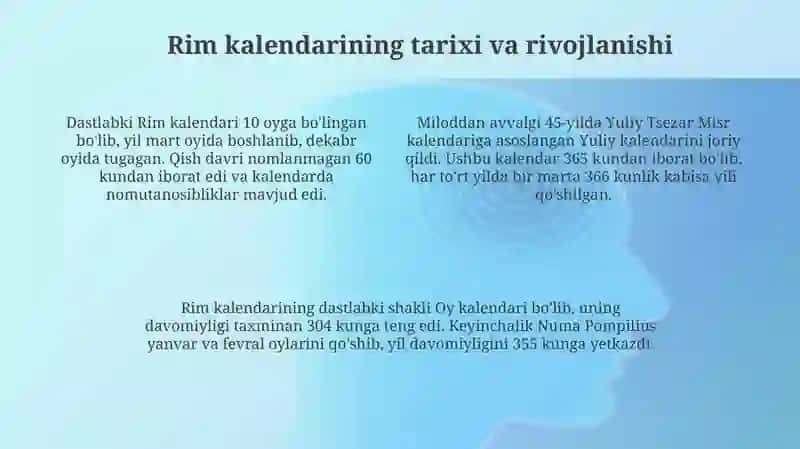 Rim sonlari Rim kalendari 4
