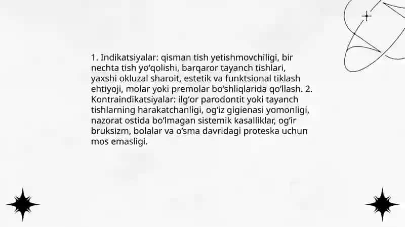 Byugel (yoysimon) protezlar 4