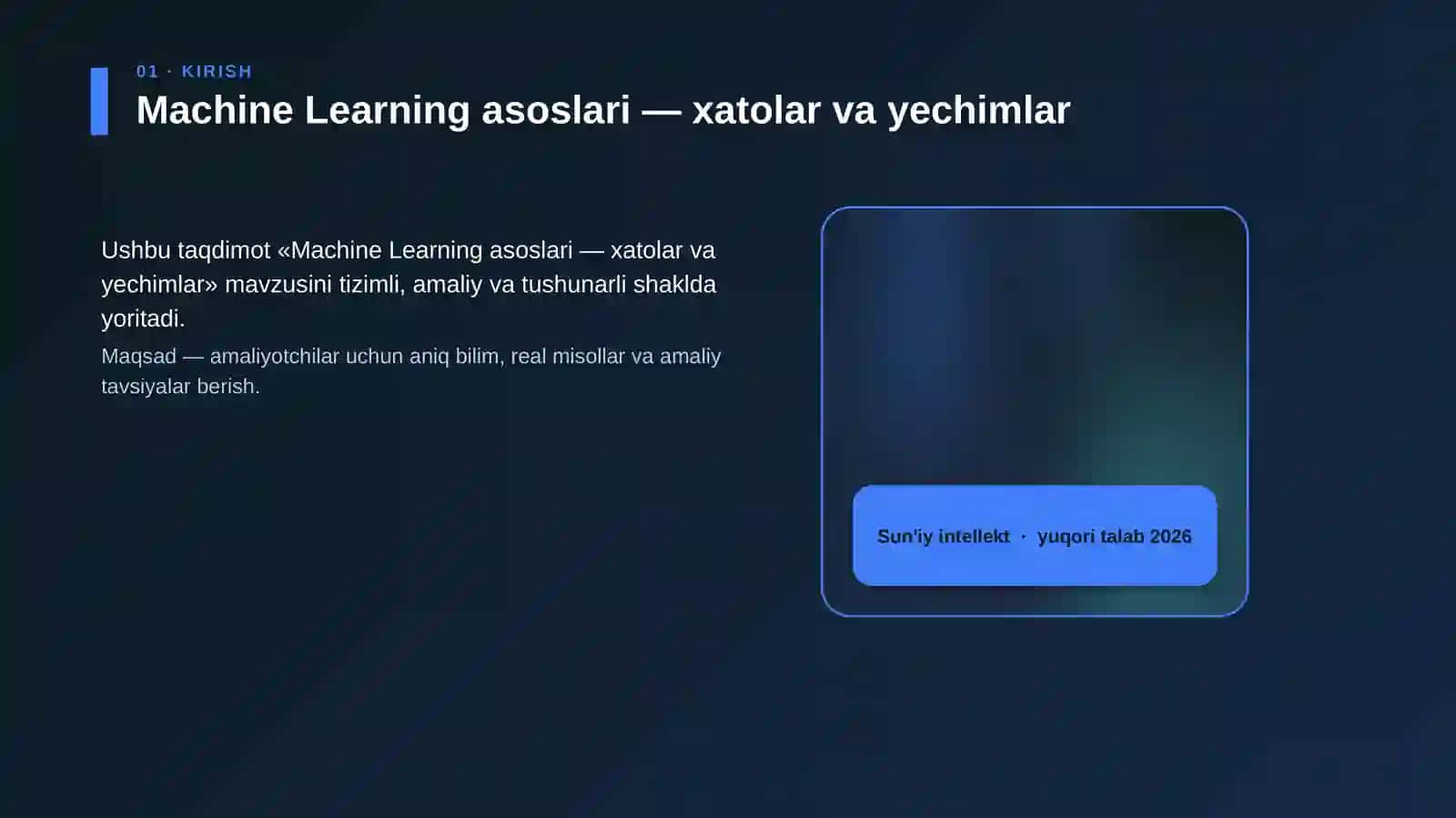 Machine Learning asoslari 4