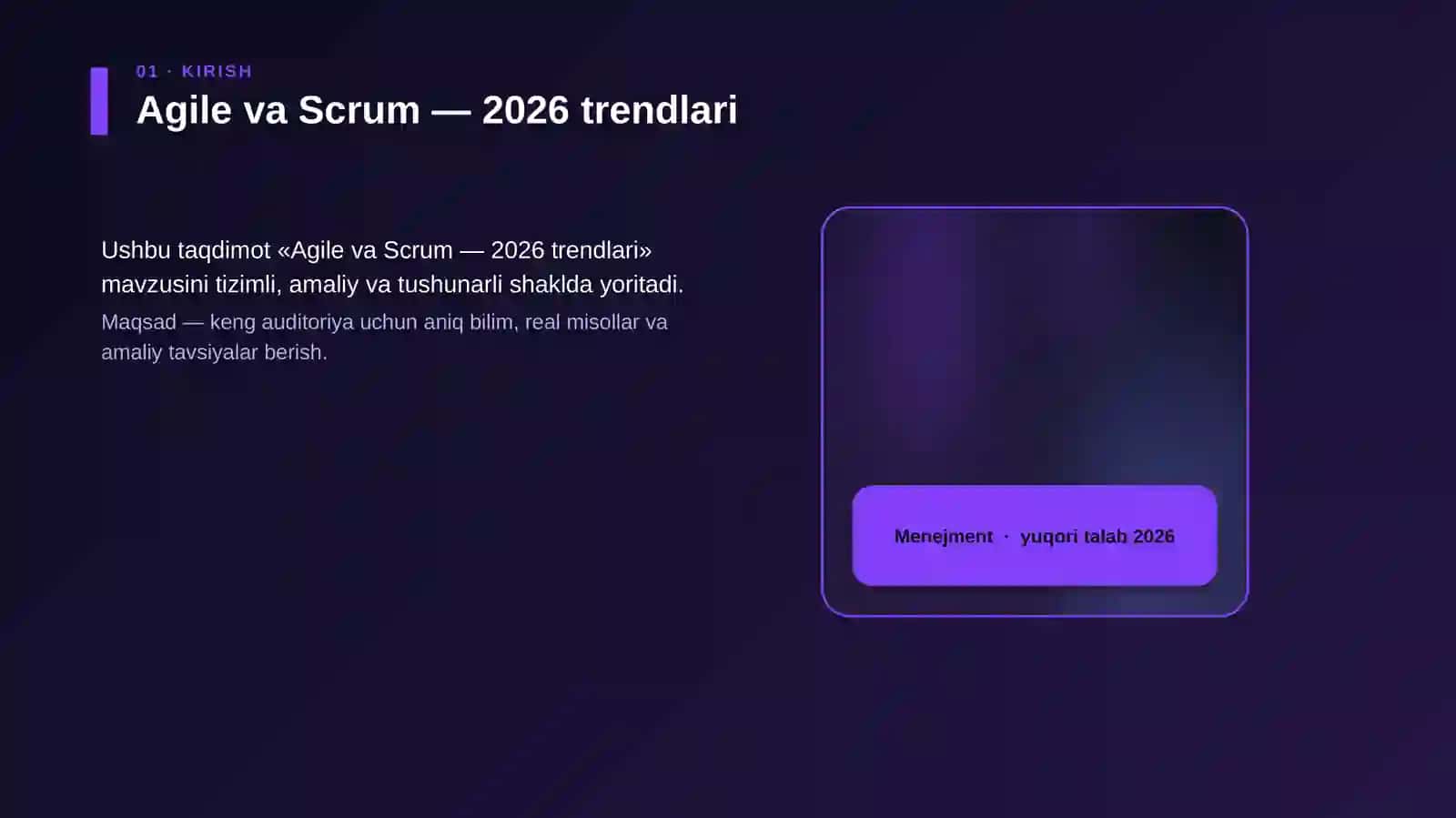Agile va Scrum — 2026 trendlari 4
