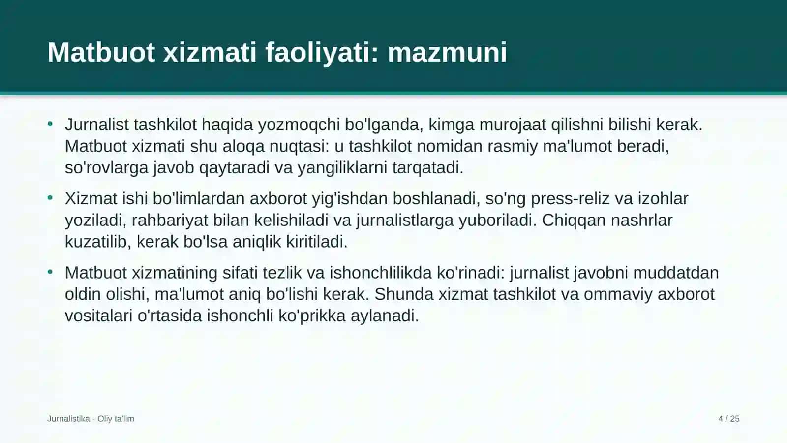 Tog'-chang'i majmualarida matbuot xizmati faoliyati 4