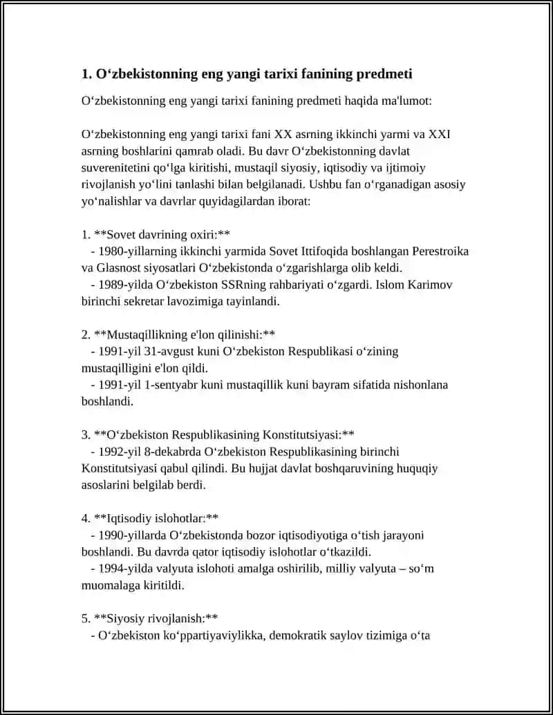 Oʻzbekistonning eng yangi tarixi 4