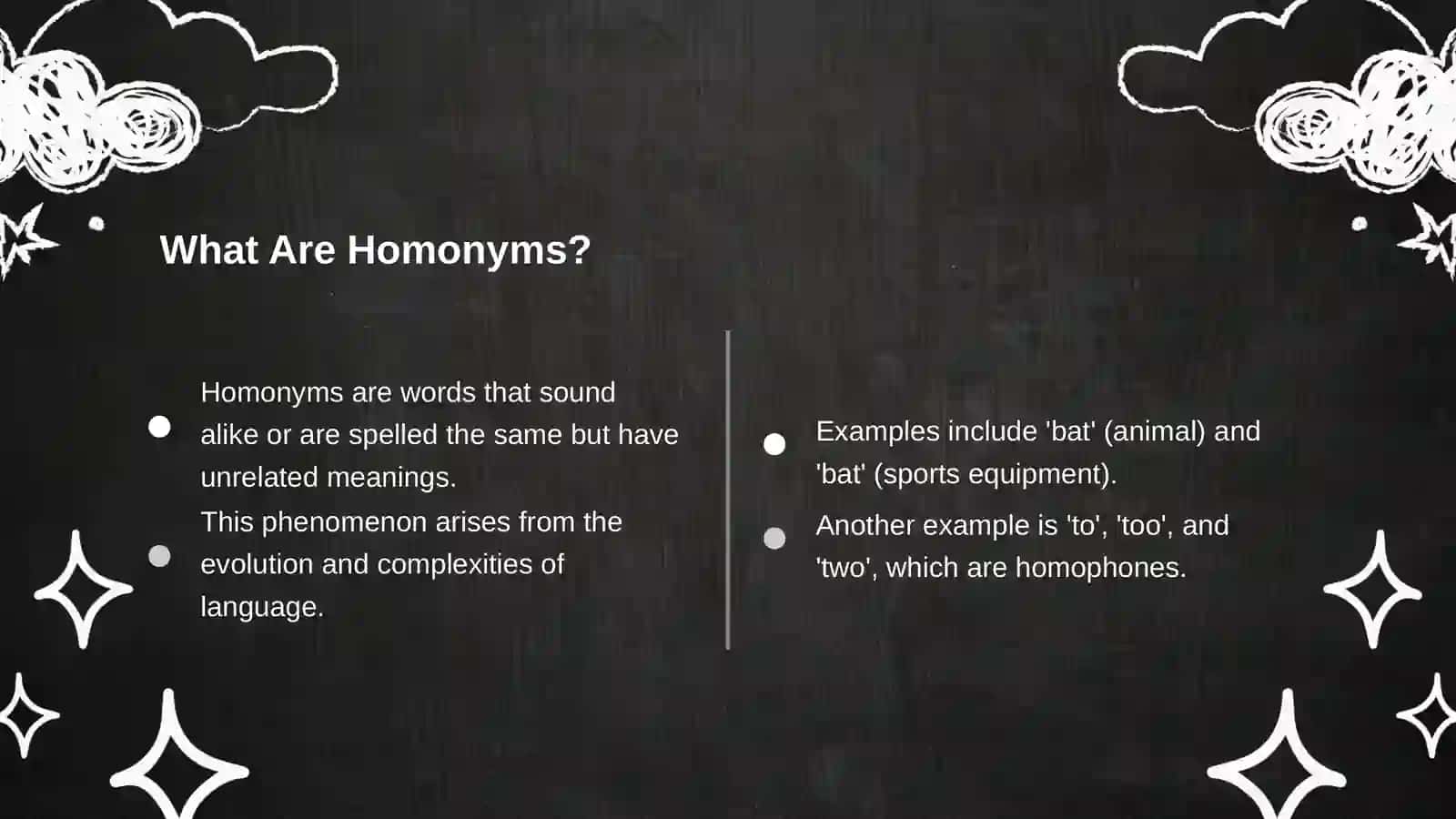 Homonyms 4