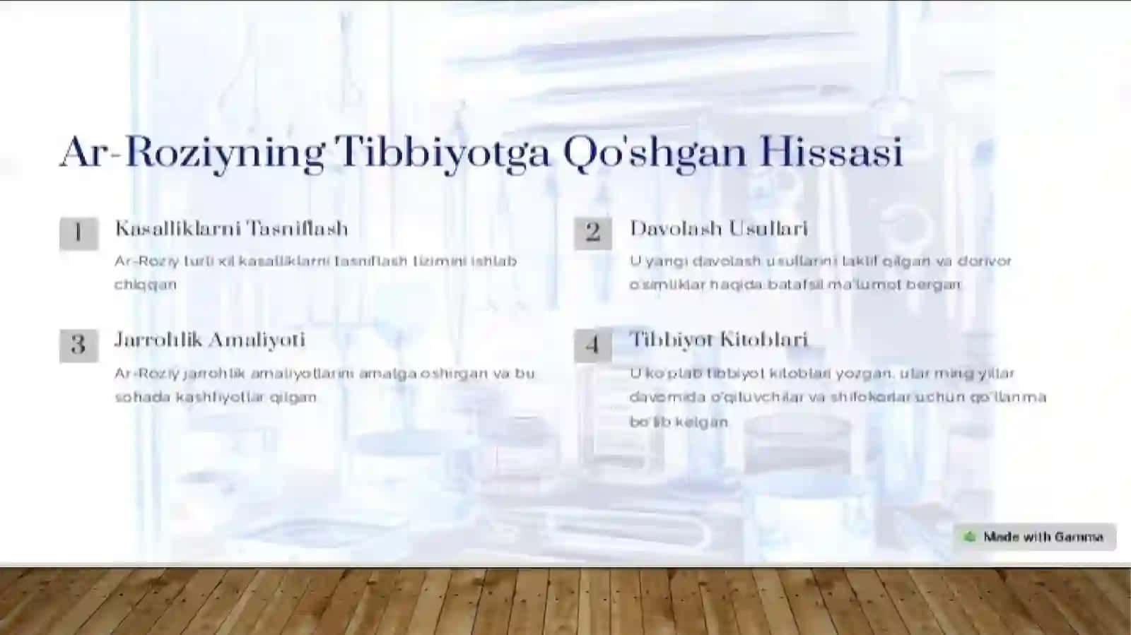 Ar Roziy va uning hissasi 4