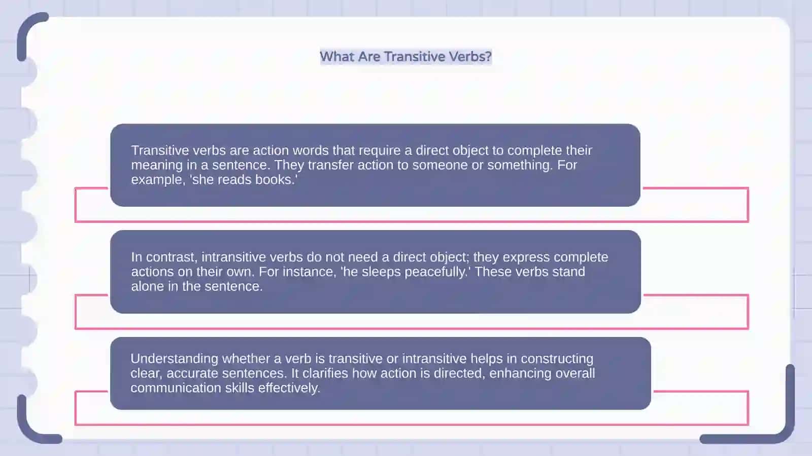 Transitive and Intransitive Verbs 4