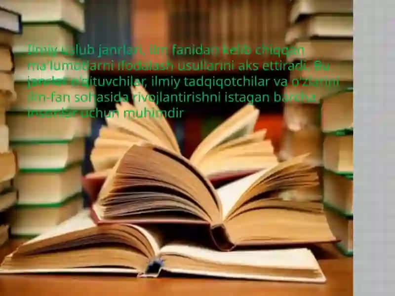 Ilmiy Uslub Janrlari Kursi 4