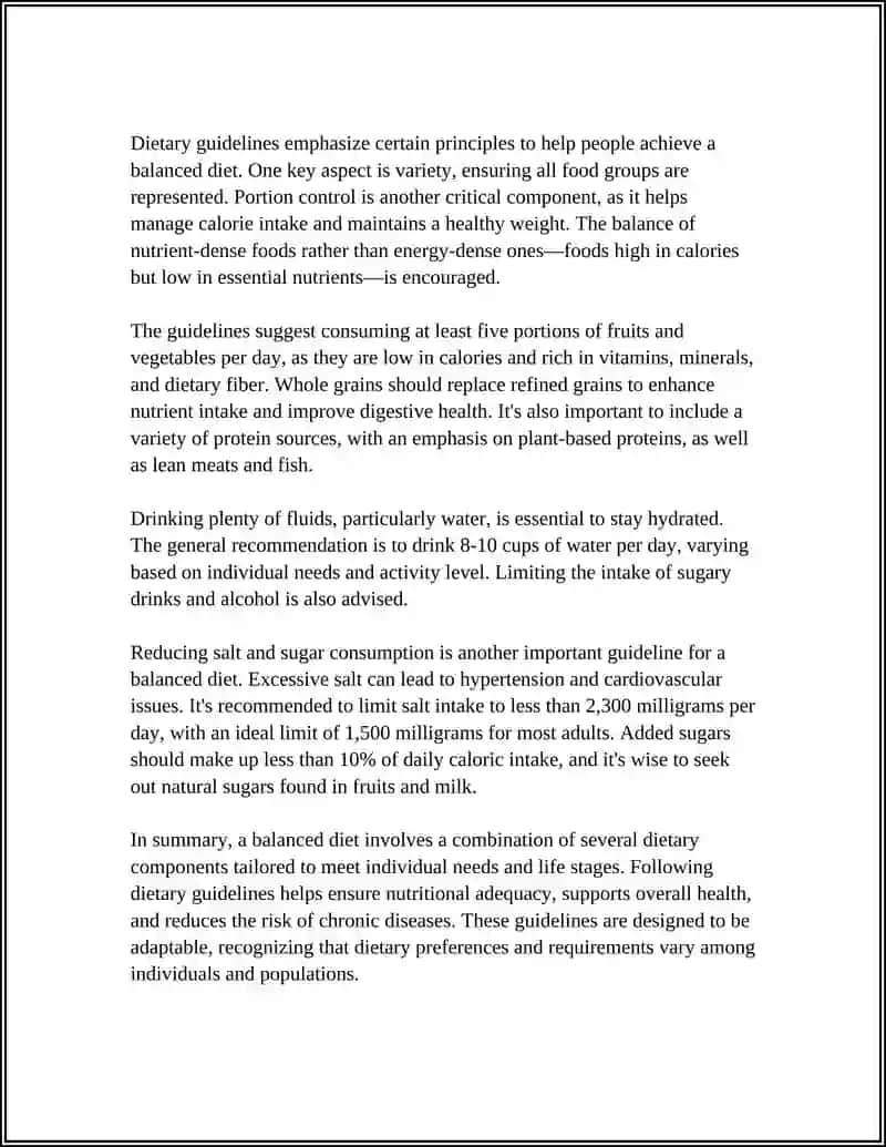 Balanced Diet and Dietary Guidelines 4