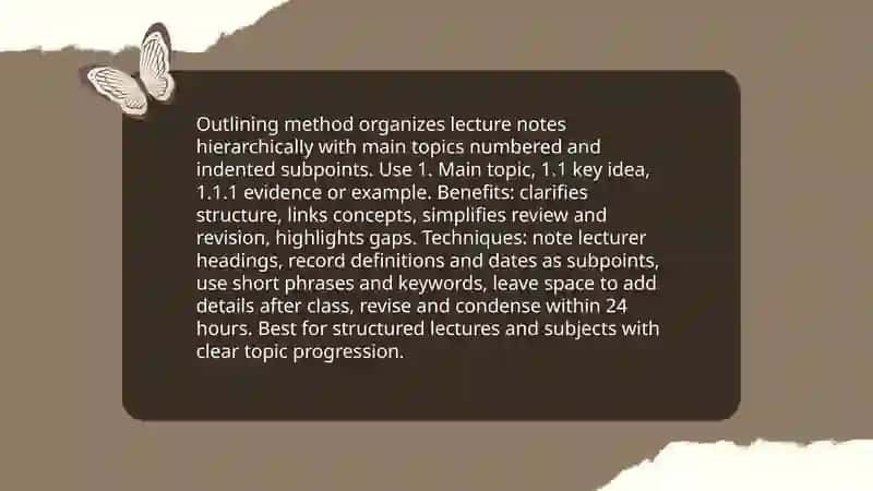 Note-taking Techniques for Academic Lectures 4