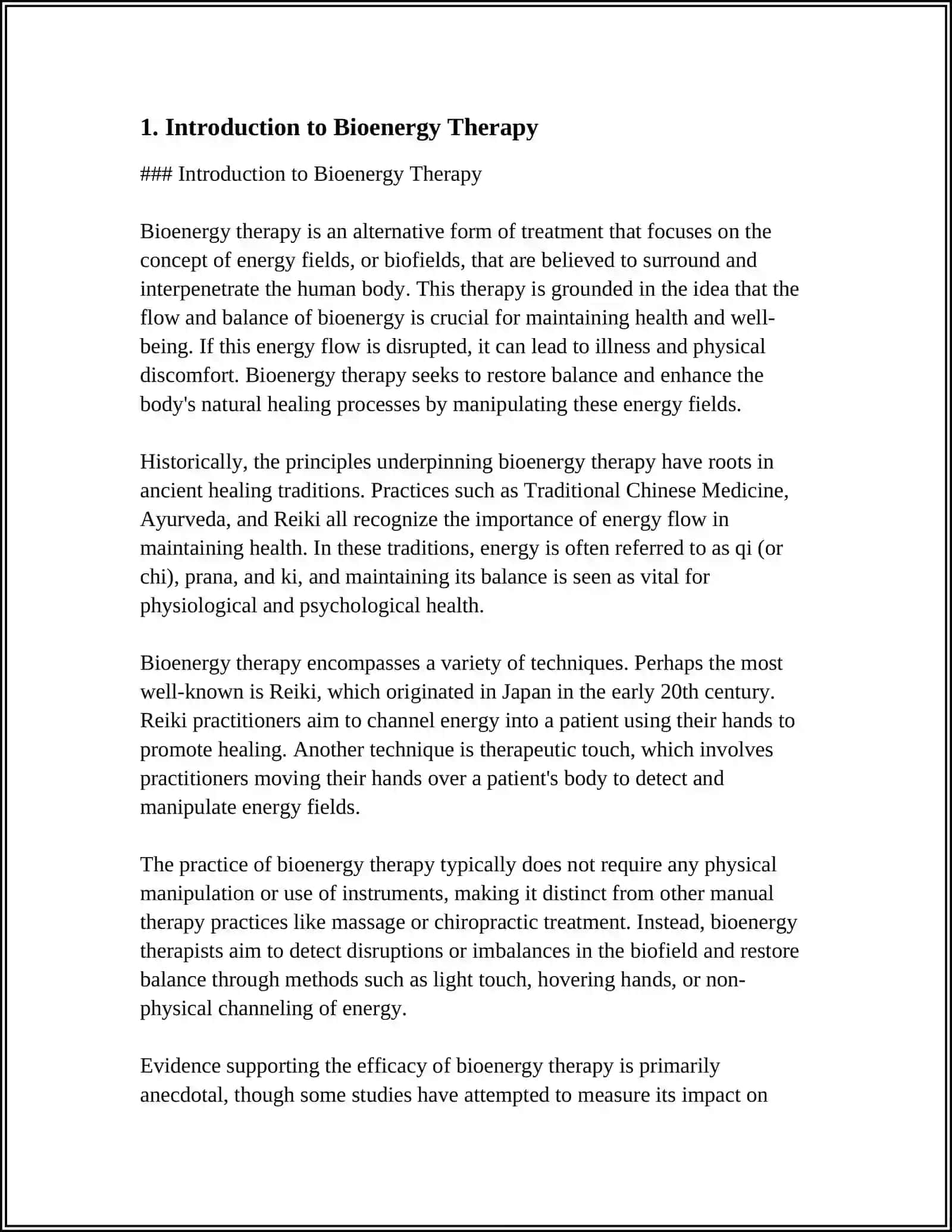 BIOENERGY THERAPY 4