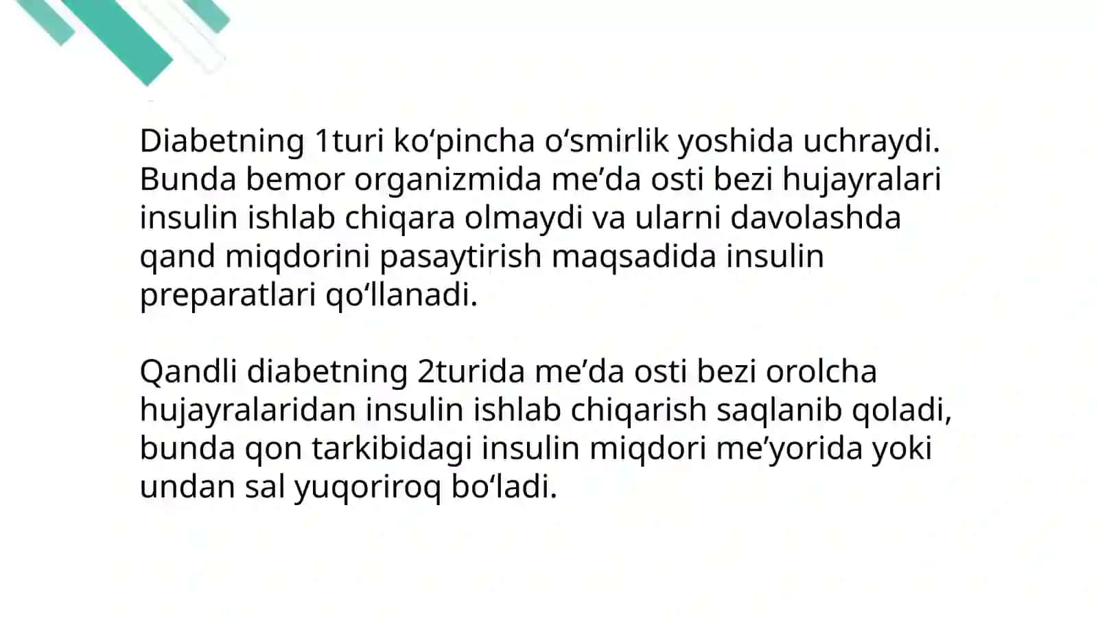 Qandli diabet 4