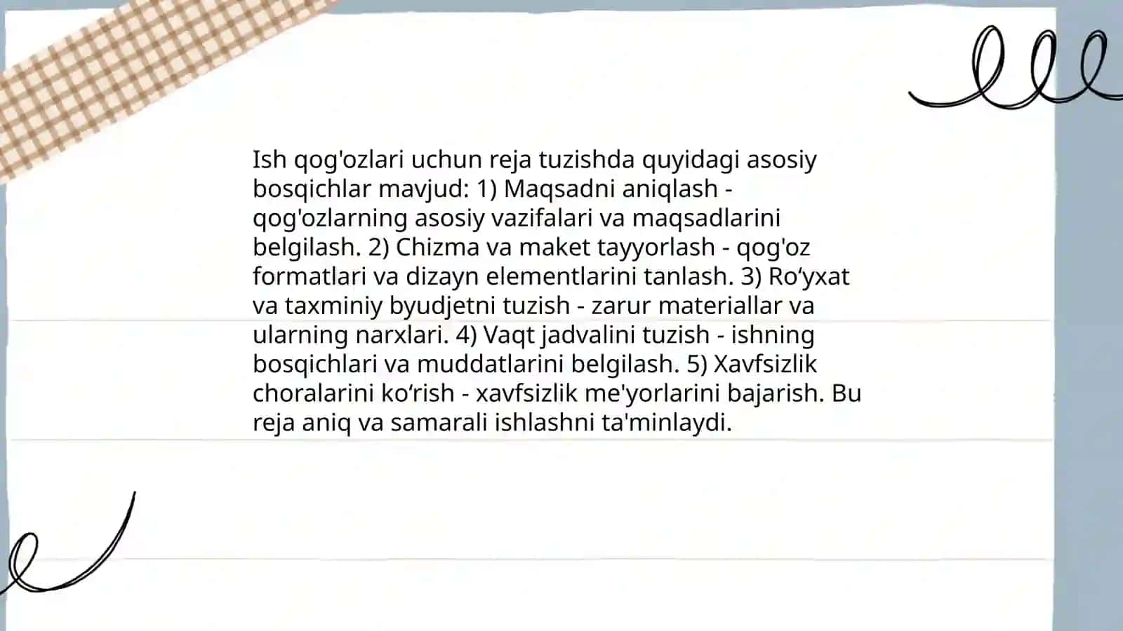 Ish qog'ozlarining grammatik tarkibi 4