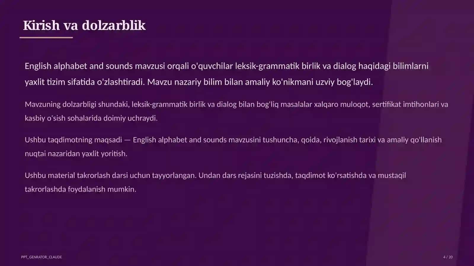 Ingliz tili (1–11) 4
