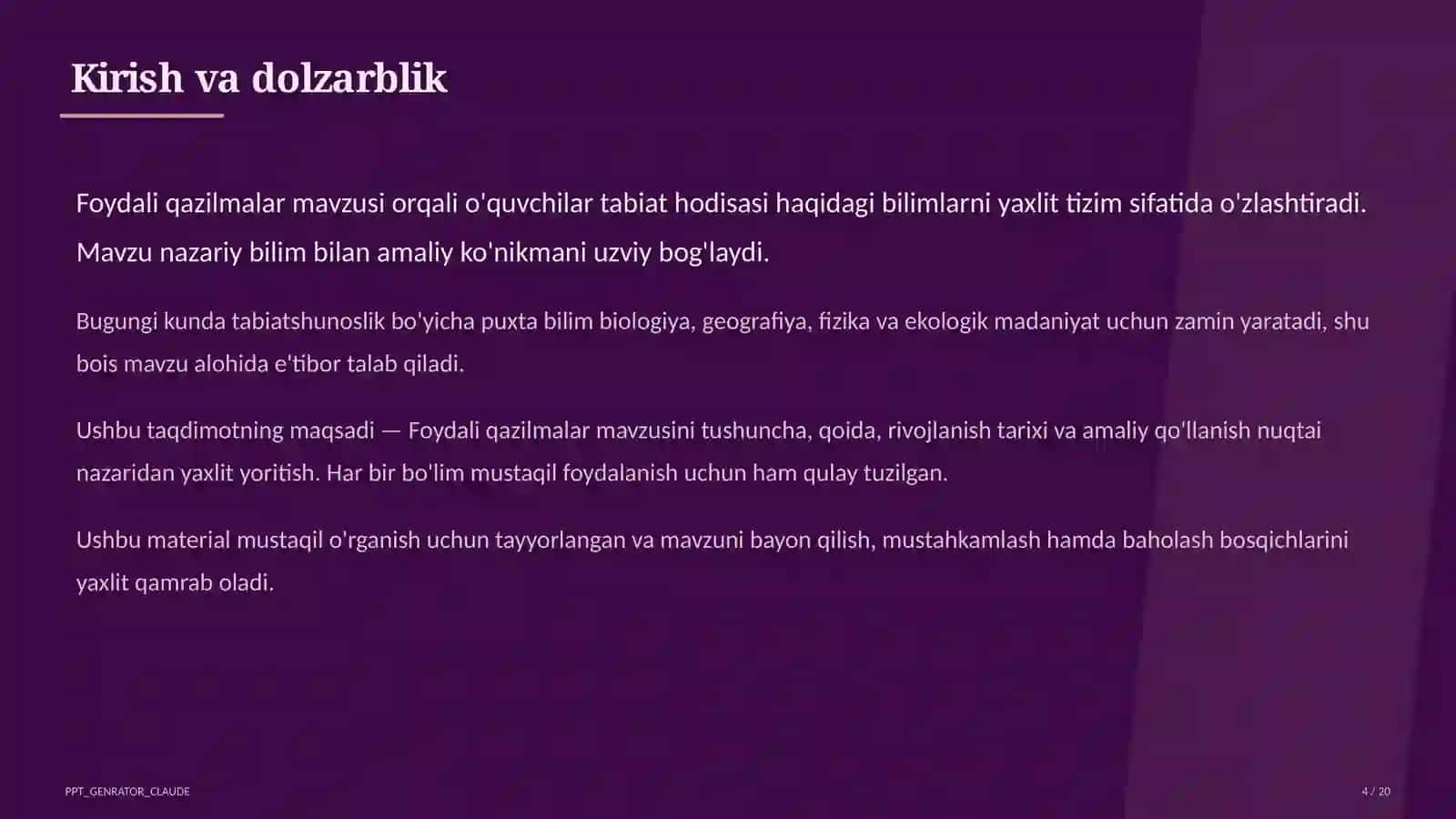 Foydali qazilmalar (3-sinf) 4