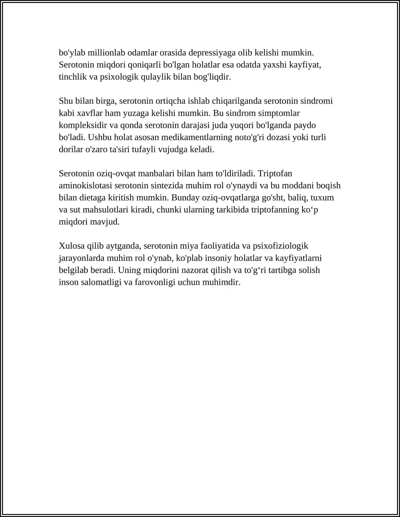 SEROTONIN GORMONI 4