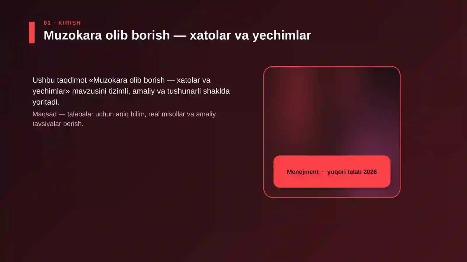 Muzokara olib borish — xatolar va yechimlar 4