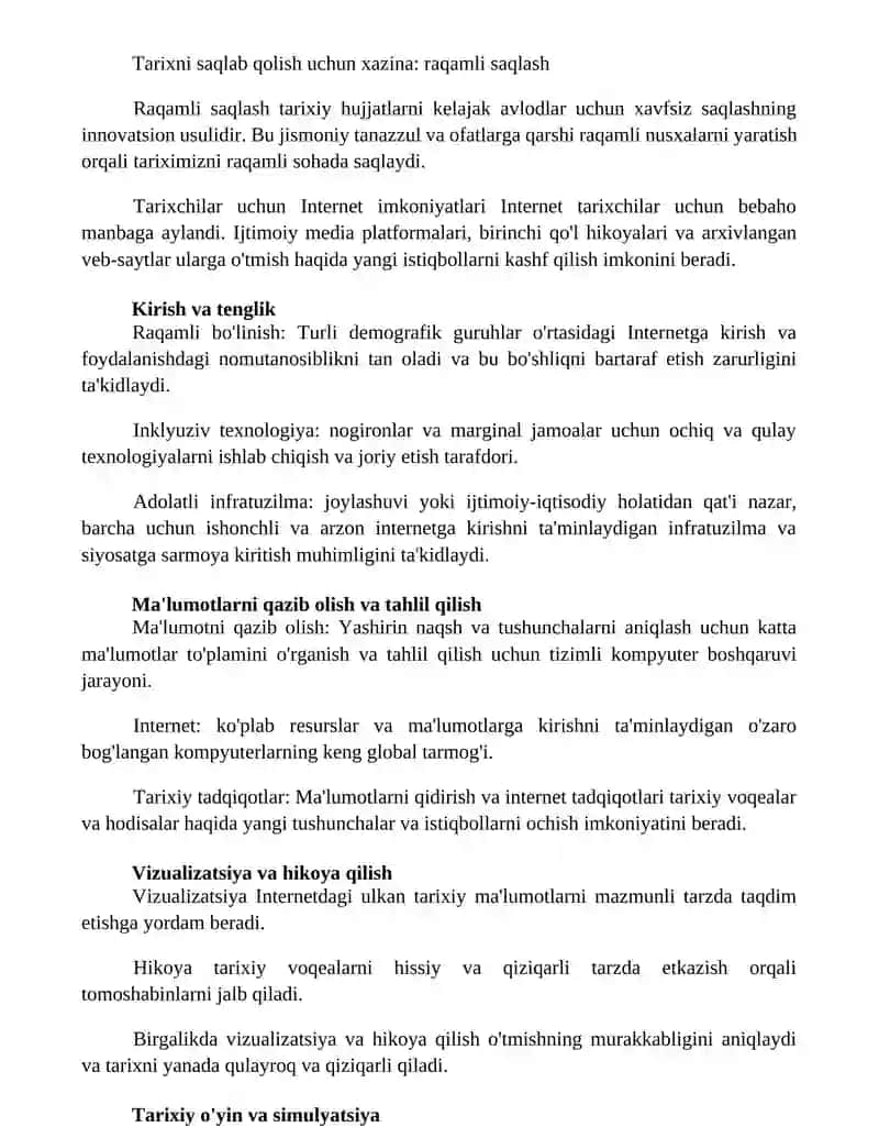 Internet Va Uning Tarixchi Uchun Imkoniyati 4