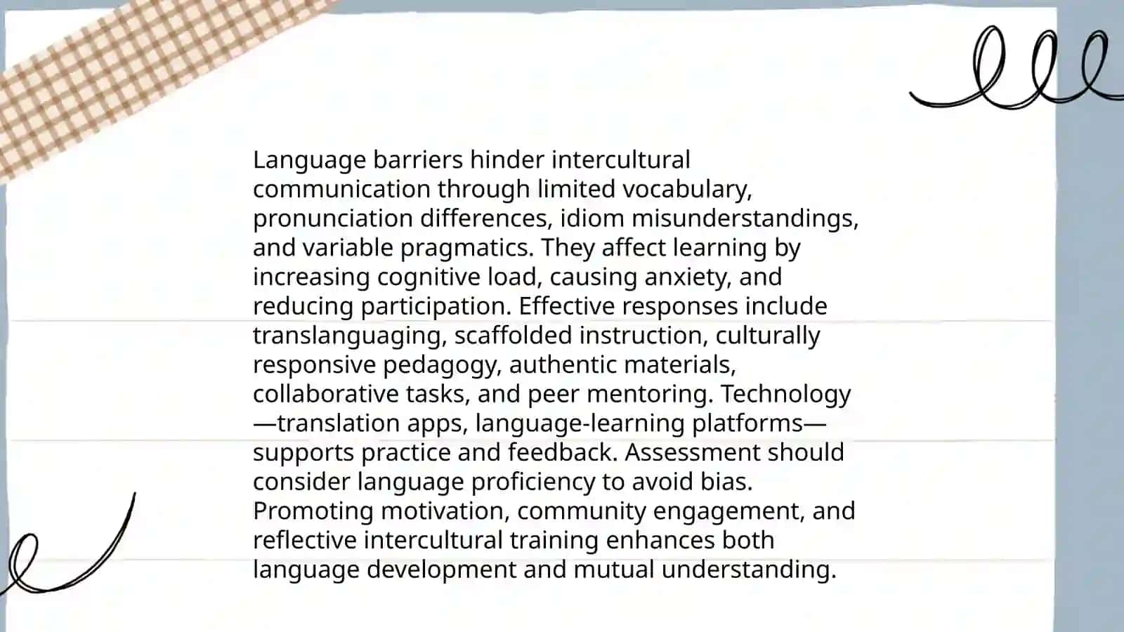 Intercultural experiences 4