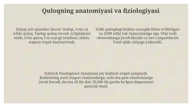 Eshitish biofizikasi elementlari 4