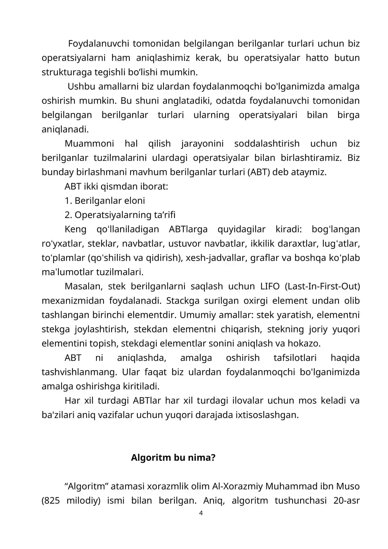Algoritm tahlili 4