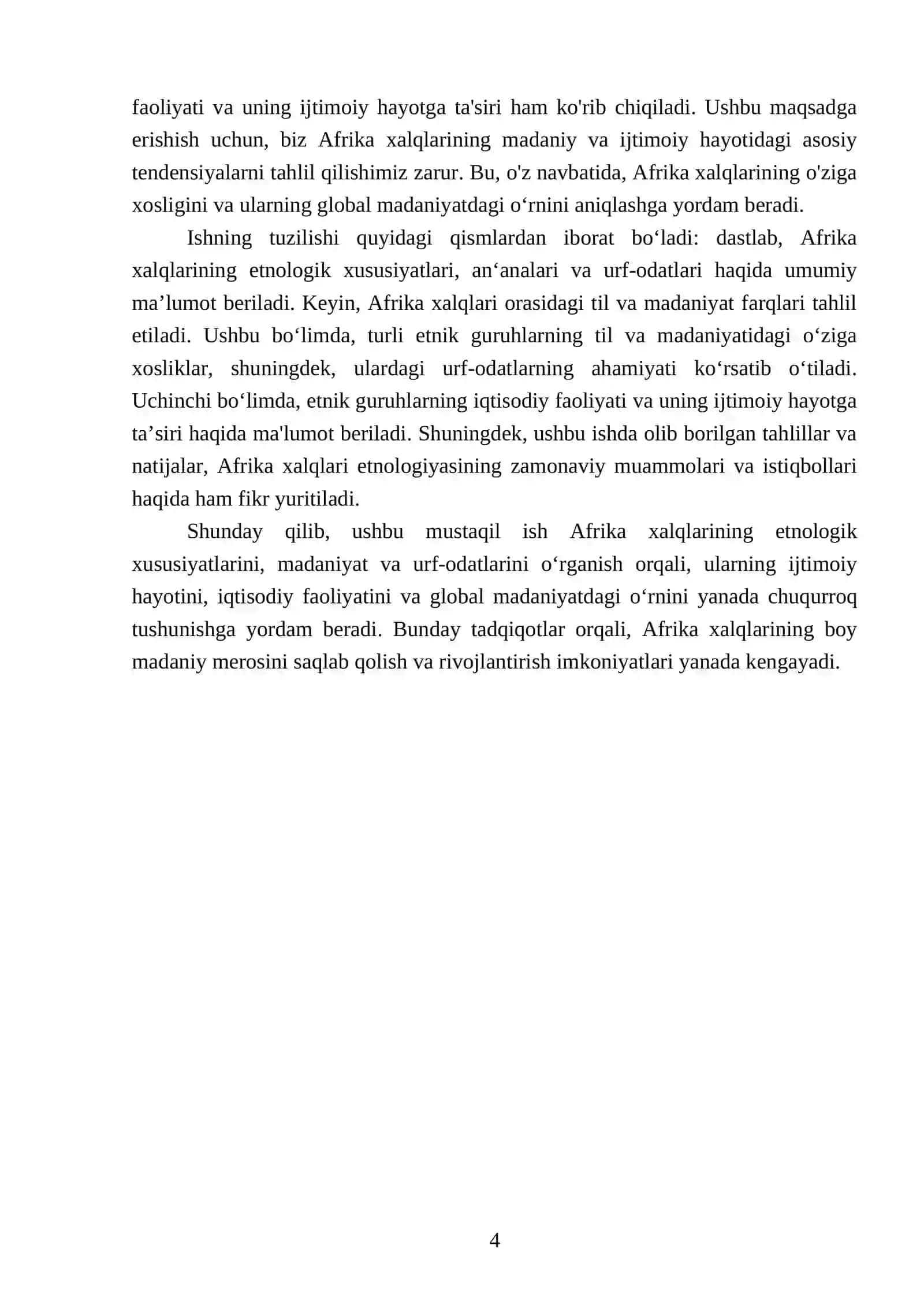 Afrika Xalqlari Etnalogiyasi 4