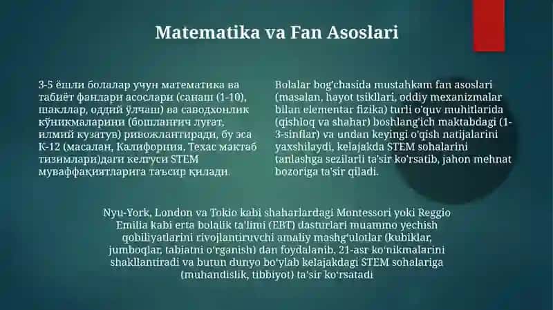 Maktabgacha ta'limningboshbògi 4