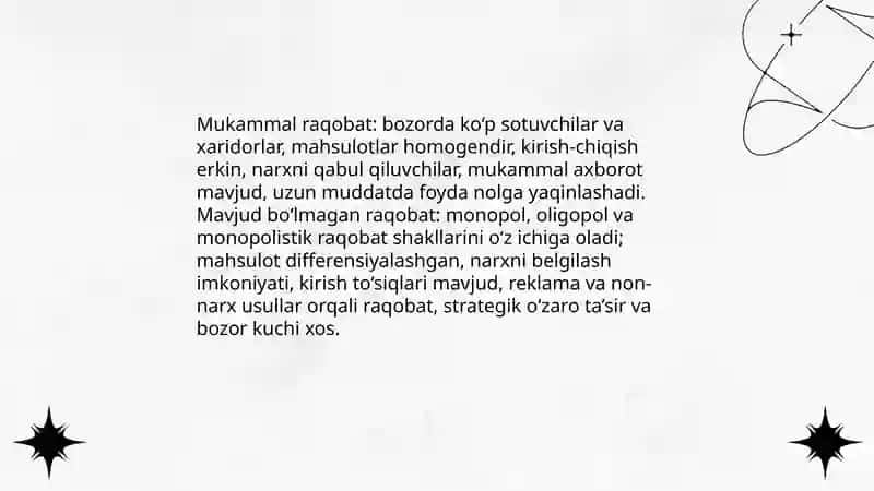 Raqobatning mohiyati, shakllari va usullari 4