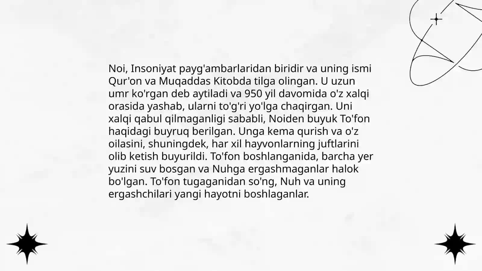 Mursal payg‘ambarlar tasnifi 4