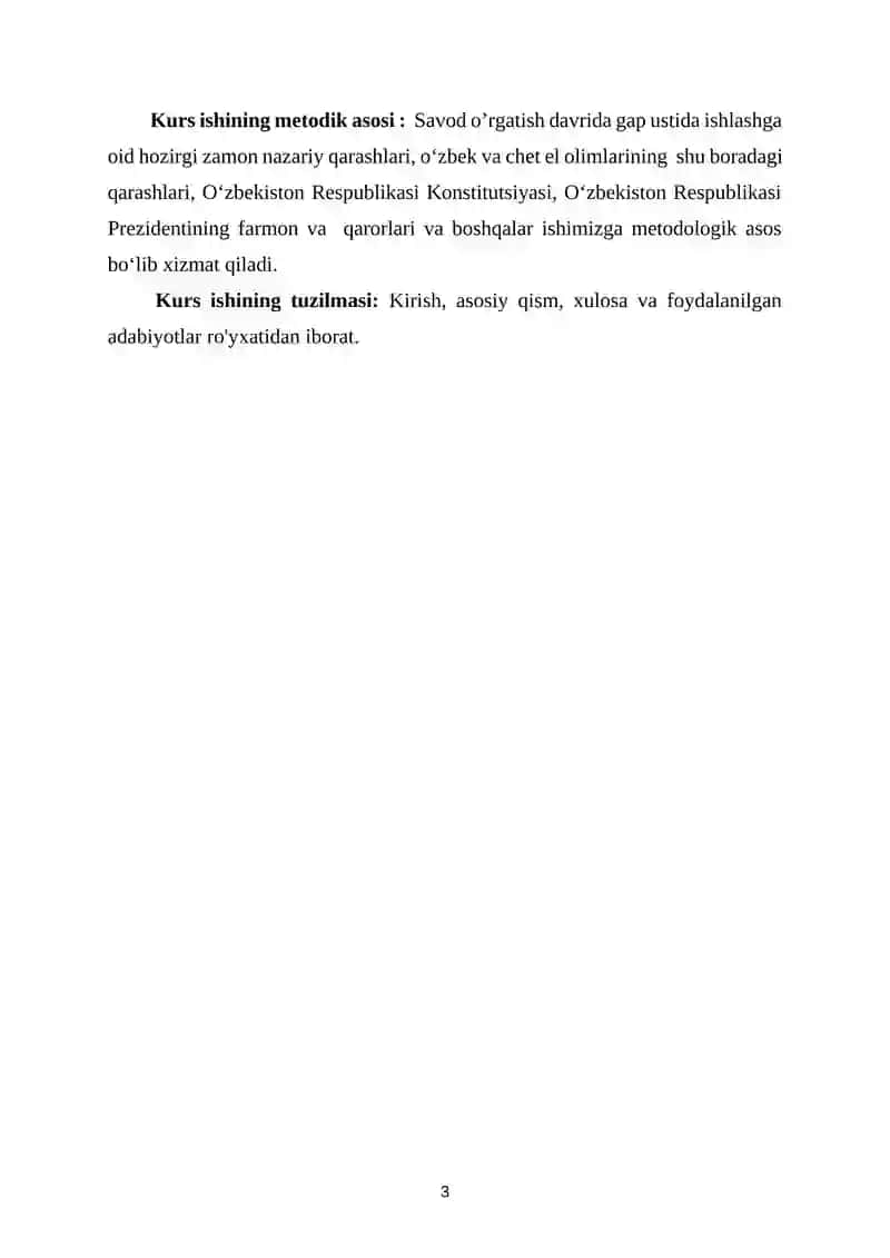 Savod o’rgatish davrida gap ustida ishlash 4