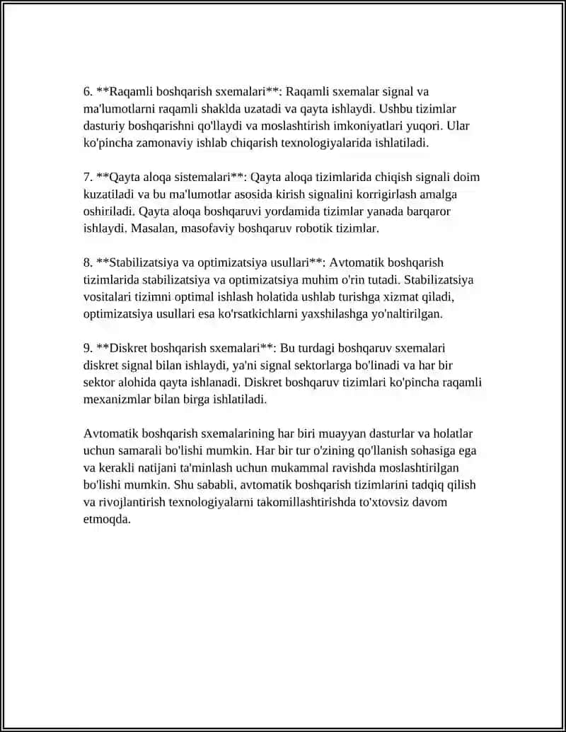 AVTOMATIK BOSHQARISH SXEMALARI 4
