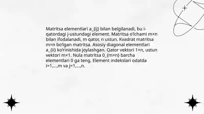 Matritsa va ular ustida amallar 4