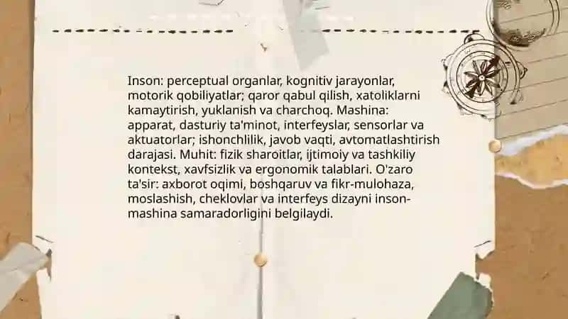 Inson mashina tizimi 4