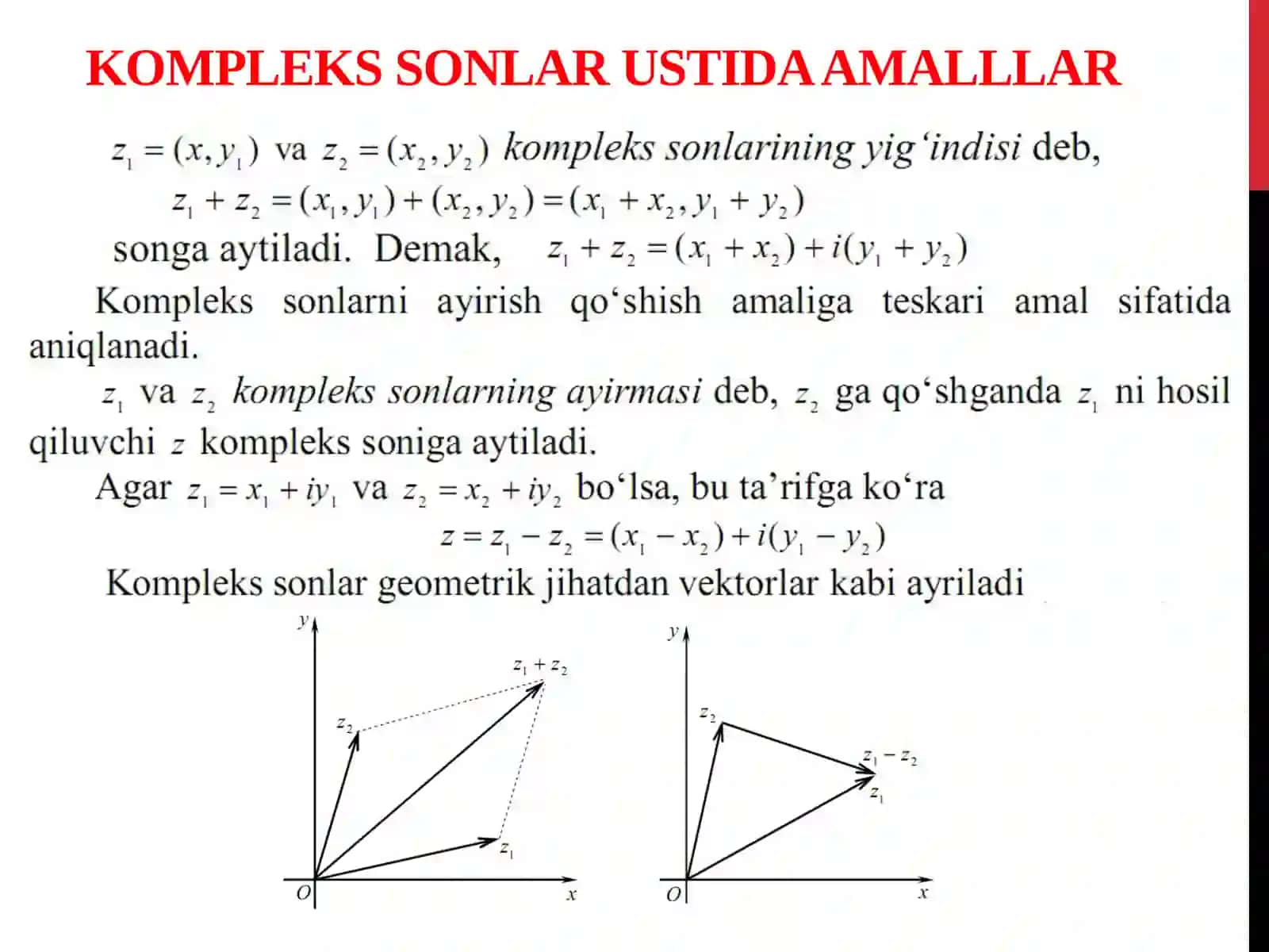 Kompleks sonlar 4