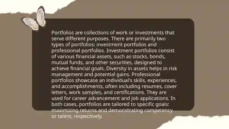 How to make portfolio? 4