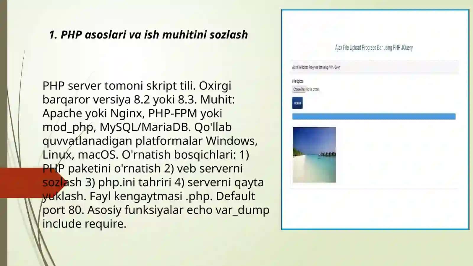 PHP tilida veb sahifa yaratish 4