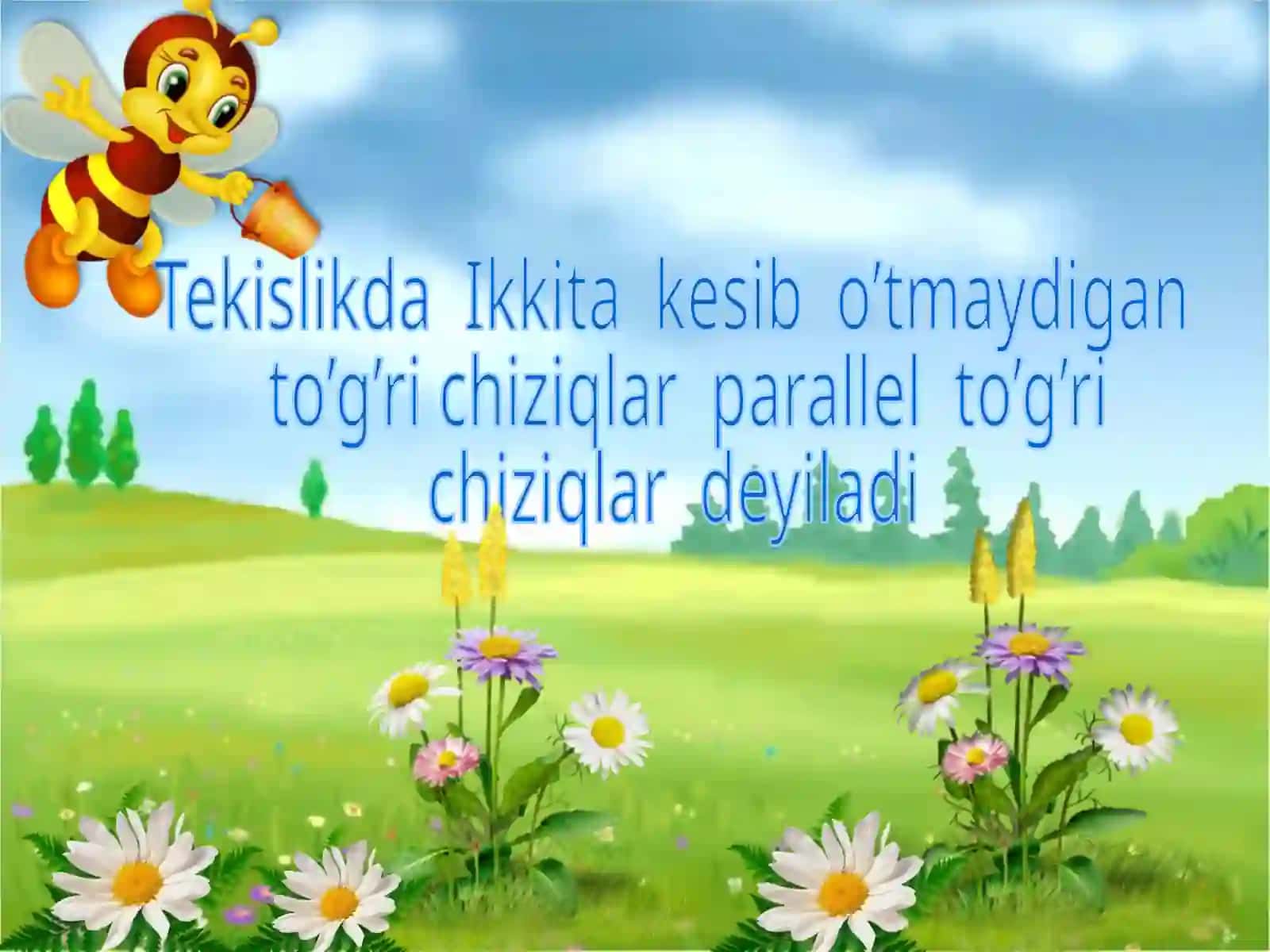7-sinf Geometriya fanidan dars ishlanma. Parallel to'g'ri chiziqlar 4