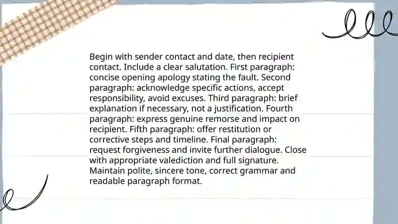Apology letter 4
