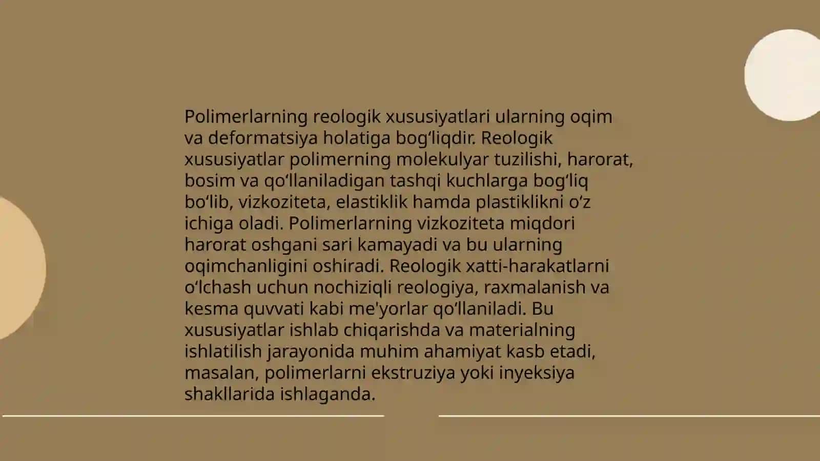 Polimerlarning viskoelastiklik xossalari 4