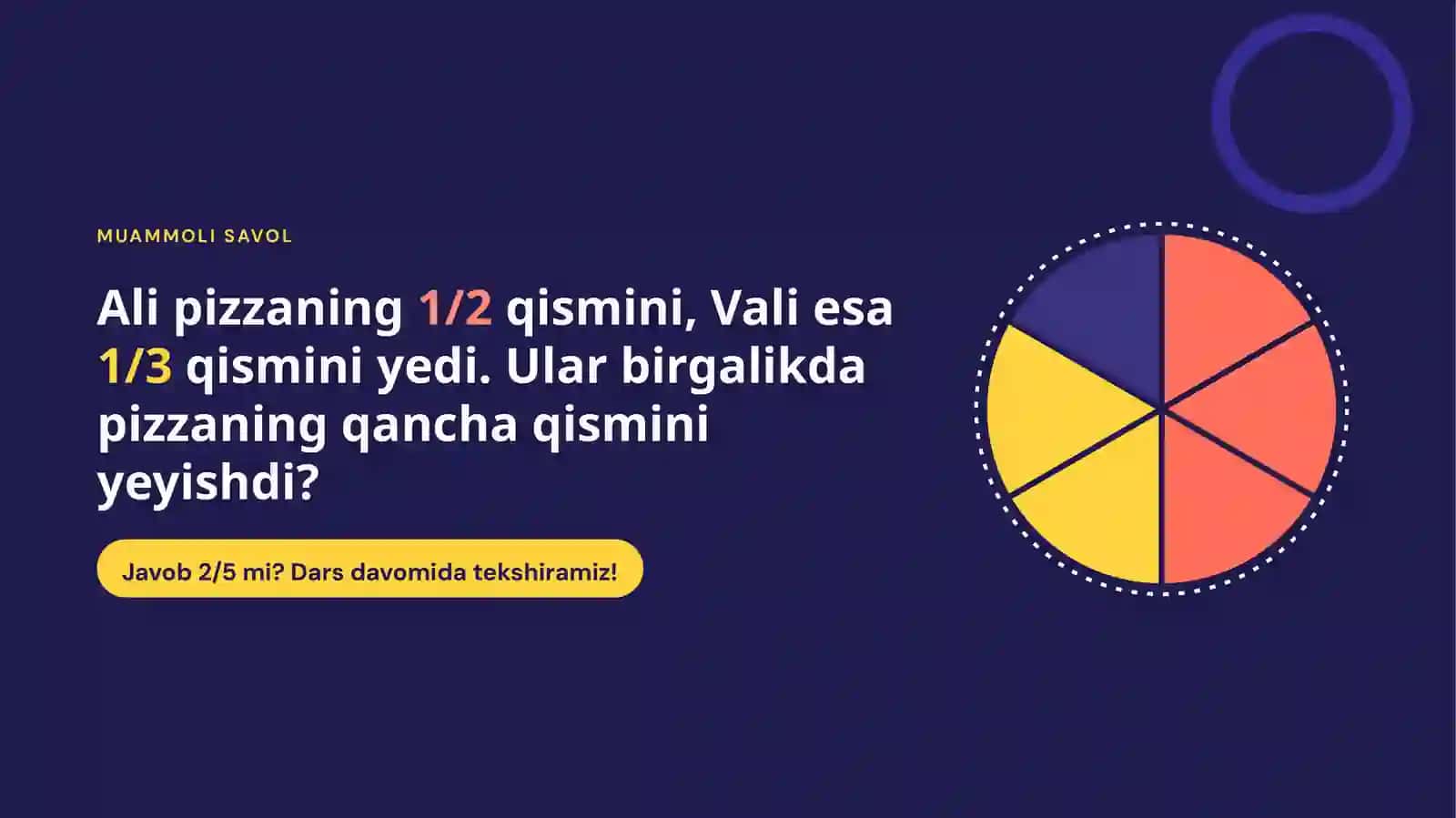 Oddiy kasrlar va ular ustida amallar 4