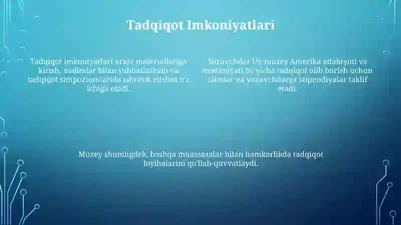 Adiblar uy muzeyi 4