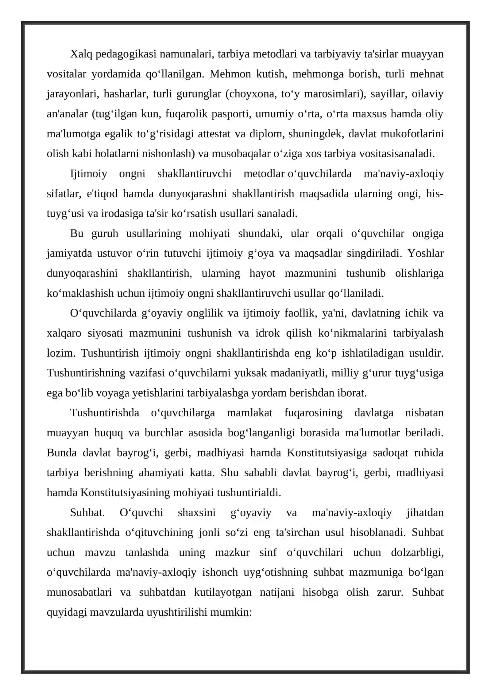 MAVZU. TARBIYANING UMUMIY METODLARI 4