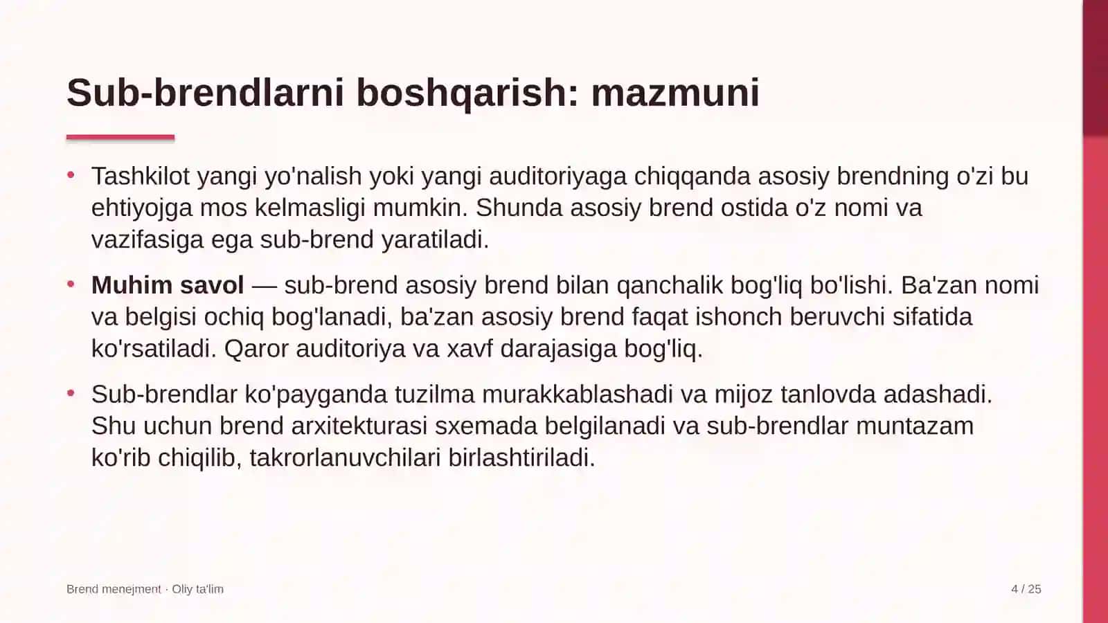 Diagnostika markazlarida sub-brendlarni boshqarish 4