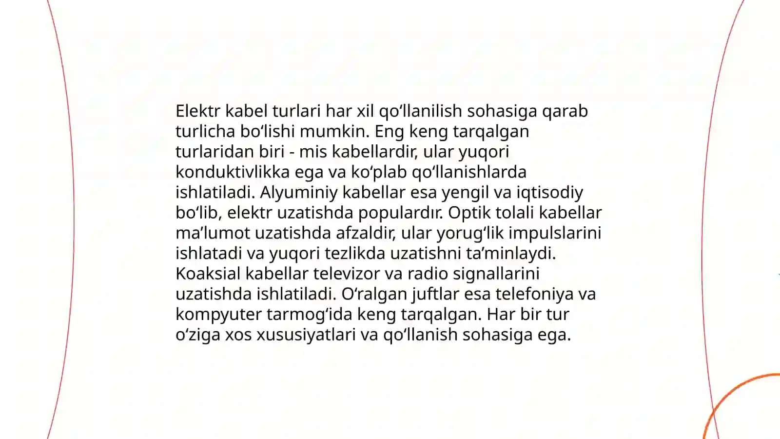 Kabel turlari 4