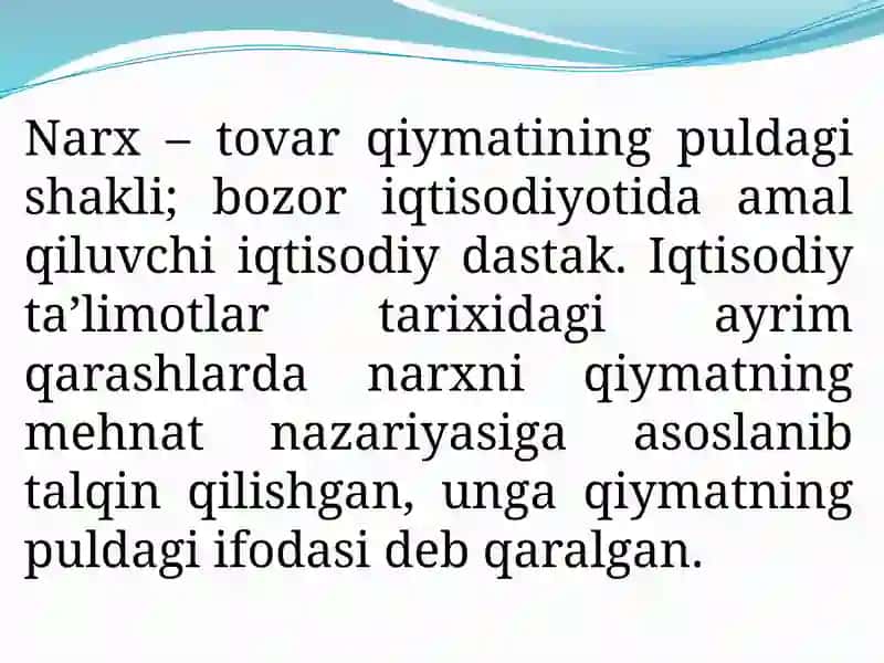 KORXONALARNINGnarxSIYOSATI 4