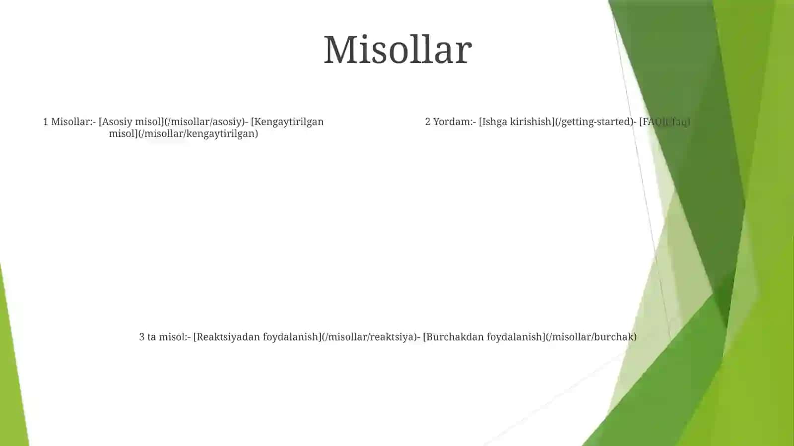 Platformaning xususiyatlari 4