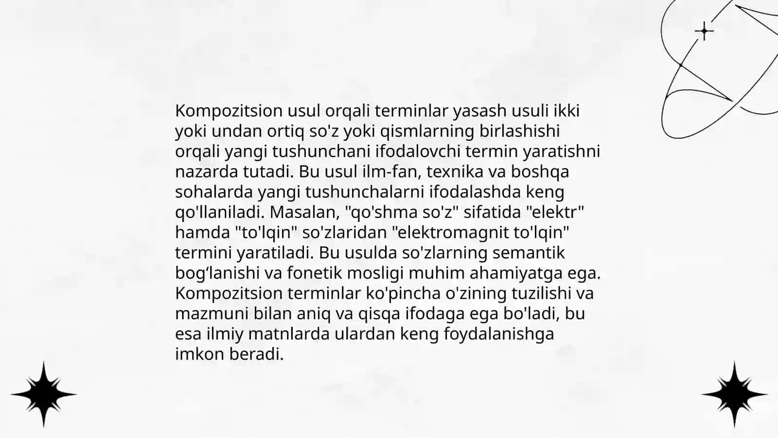 Terminlarning kompozitsion(sintaktik) usulda yasalishi 4